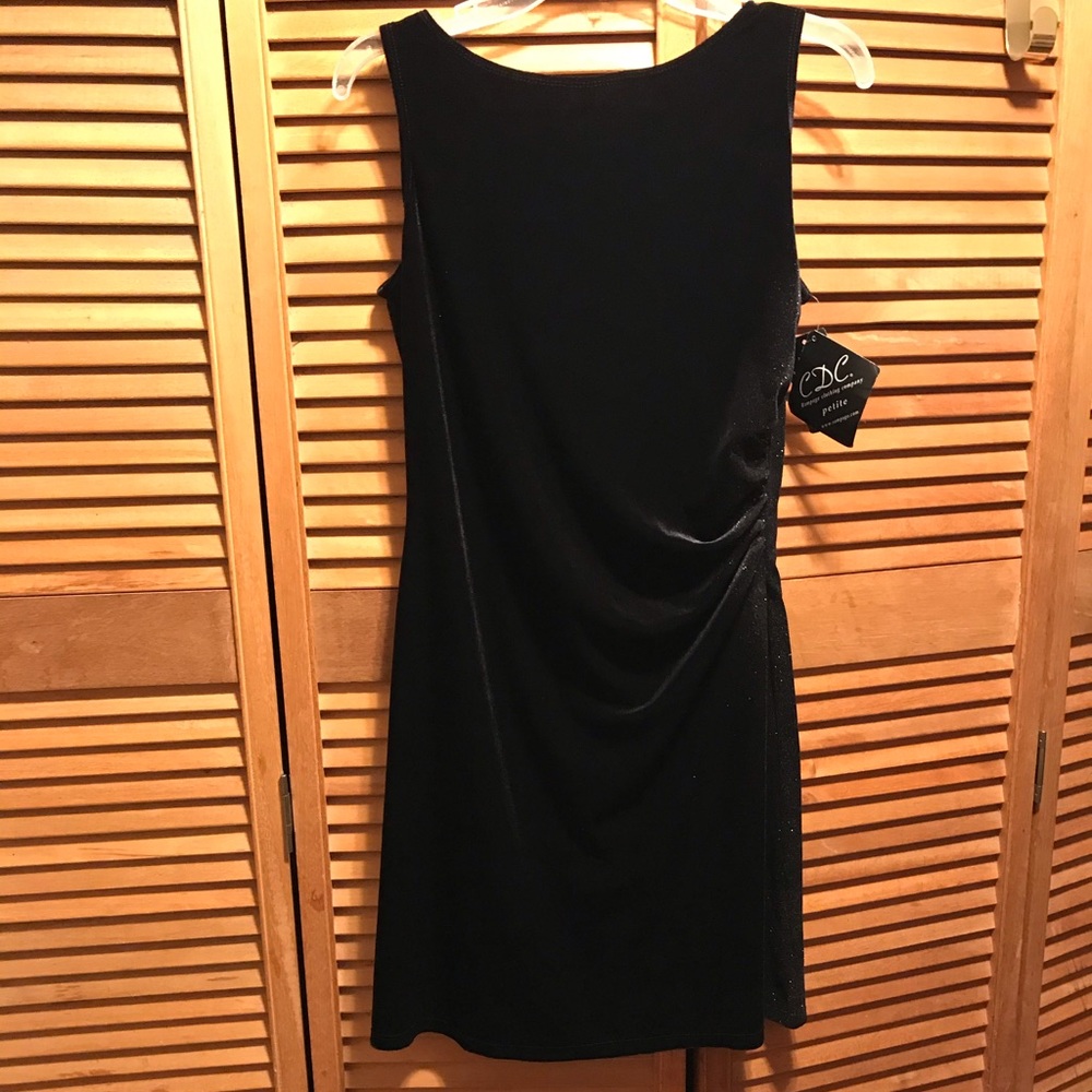 CDC Rampage Clothing Co. Black Velour Dress